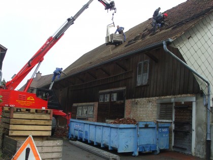 Die alte Scheune wurde zum Wohnhaus umgebaut